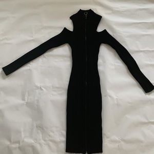 Black Cold Shoulder Dress